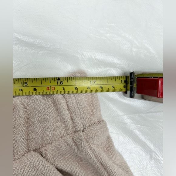 NWT BAR III Women's Ruffled Terry Cloth Shorts Tan Naturally Nude 1x​ - Picture 8 of 8